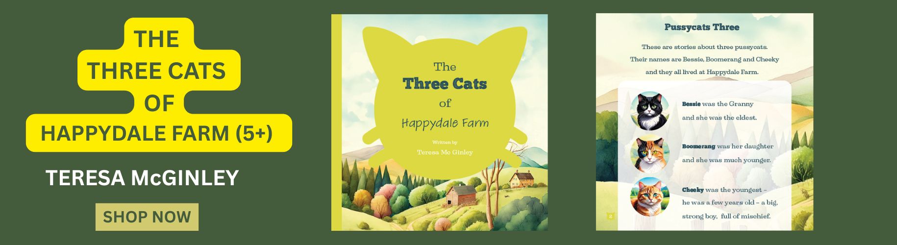 The three cats of happydale farm 5+